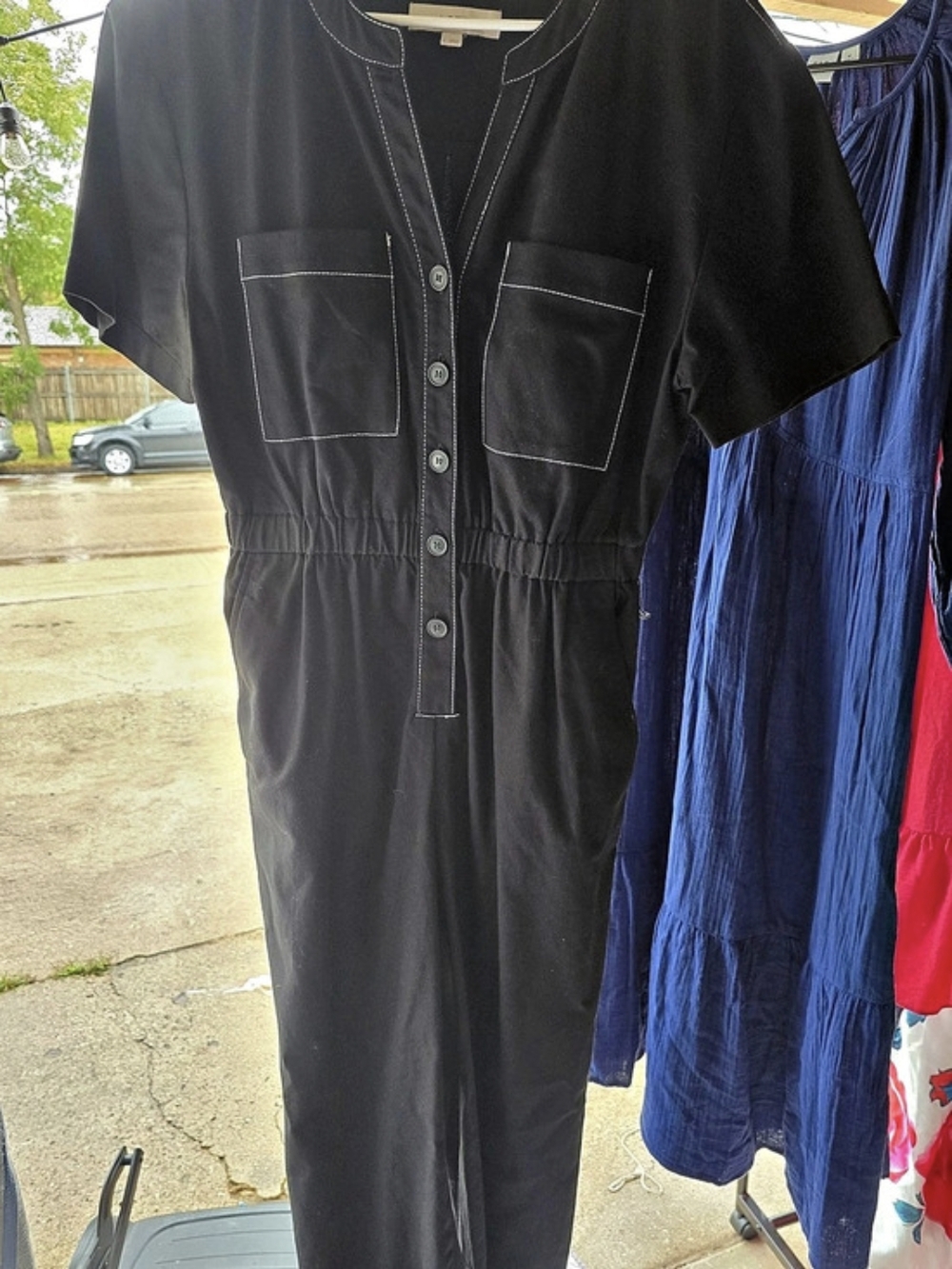 Black Utility Jumpsuit